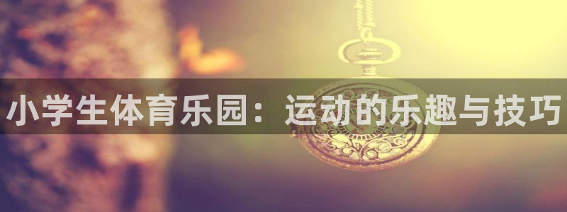 尊龙官方正版app代理：小学生体育乐园：运动的乐趣与